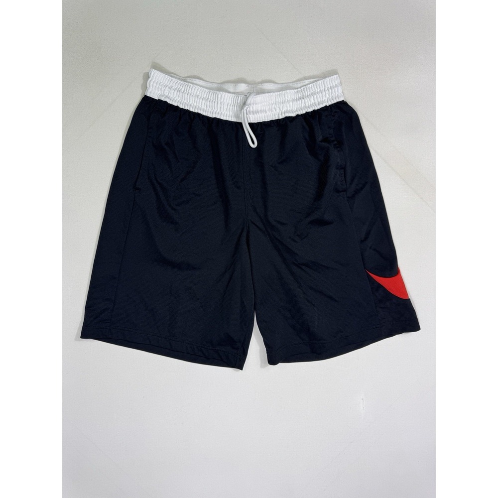 Nike Shorts Men's Large Black Red Dri-Fit Athletic Basketball Pockets CU4327-011